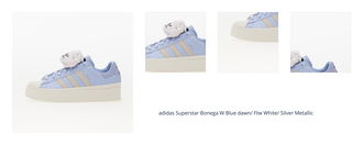 adidas Superstar Bonega W Blue dawn/ Ftw White/ Silver Metallic 1