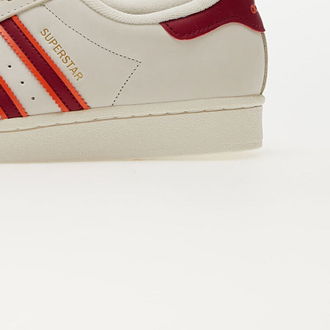 adidas Superstar Cloud White/ Legend Burgundy/ Semi Orange 9