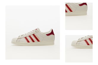 adidas Superstar Cloud White/ Legend Burgundy/ Semi Orange 3