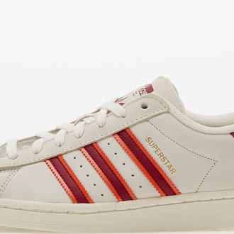 adidas Superstar Cloud White/ Legend Burgundy/ Semi Orange 5