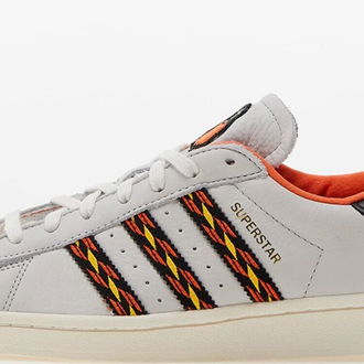 adidas Superstar Crystal White/ Semi Orange/ Cloud White 5