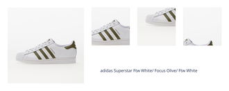 adidas Superstar Ftw White/ Focus Olive/ Ftw White 1