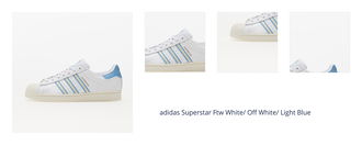 adidas Superstar Ftw White/ Off White/ Light Blue 1