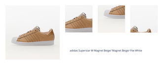 adidas Superstar W Magnet Beige/ Magnet Beige/ Ftw White 1