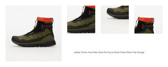 adidas Terrex Free Hiker Gore-Tex Focus Olive/ Pulse Olive/ Imp Orange 1