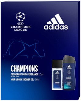 Adidas UEFA Champions League Edition - deodorant s rozprašovačem 75 ml + sprchový gel 250 ml 2