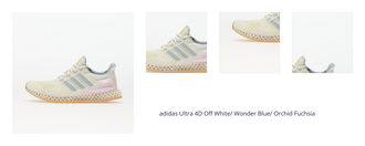 adidas Ultra 4D Off White/ Wonder Blue/ Orchid Fuchsia 1