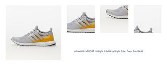 adidas UltraBOOST 1.0 Light Solid Grey/ Light Solid Grey/ Bold Gold 1