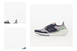 adidas UltraBOOST 22 Halo Silver/ Shale Navy/ Linen Green 4