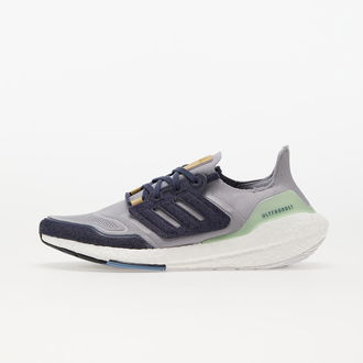 adidas UltraBOOST 22 Halo Silver/ Shale Navy/ Linen Green 2