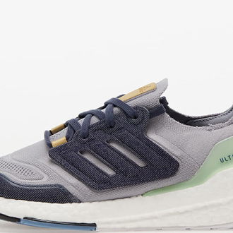 adidas UltraBOOST 22 Halo Silver/ Shale Navy/ Linen Green 5