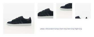 adidas x Descendant Campus Dark Grey/ Dark Grey/ Night Grey 1