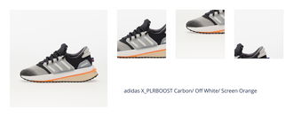 adidas X_PLRBOOST Carbon/ Off White/ Screen Orange 1