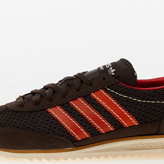 adidas x Wales Bonner Sl72 Knit Dark Brown/ Collegiate Orange/ Cream White 5