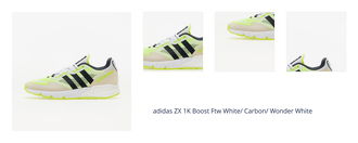 adidas ZX 1K Boost Ftw White/ Carbon/ Wonder White 1