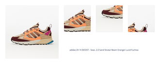 adidas ZX 1K BOOST - Seas. 2.0 Sand Strata/ Beam Orange/ Lucid Fuchsia 1