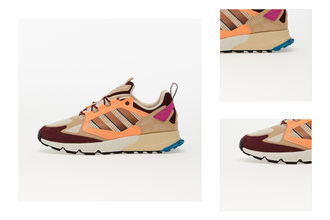 adidas ZX 1K BOOST - Seas. 2.0 Sand Strata/ Beam Orange/ Lucid Fuchsia 3