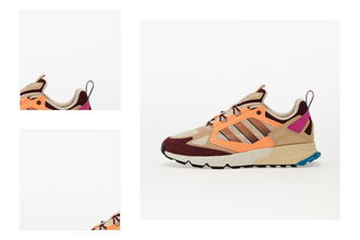 adidas ZX 1K BOOST - Seas. 2.0 Sand Strata/ Beam Orange/ Lucid Fuchsia 4