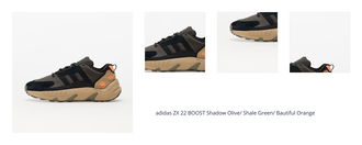 adidas ZX 22 BOOST Shadow Olive/ Shale Green/ Bautiful Orange 1