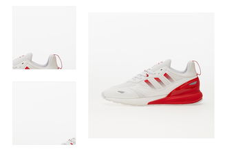 adidas ZX 2K BOOST 2.0 Ftw White/ Silver Metalic/ Vivid Red 4