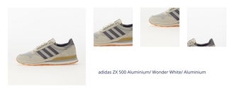 adidas ZX 500 Aluminium/ Wonder White/ Aluminium 1