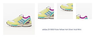 adidas ZX 9000 Pulse Yellow/ Ash Silver/ Acid Mint 1