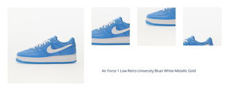 Air Force 1 Low Retro University Blue/ White-Metallic Gold 1