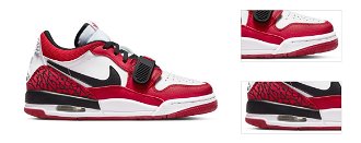 Air Jordan Legacy 312 Low "White Gym Red" (GS) Kids - Detské - Tenisky Jordan - Biele - CD9054-116 - Veľkosť: 38 3