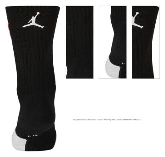 air jordan nba u crew socks - Unisex - Ponožky Nike - Čierne - SX7589-010 - Veľkosť: L 1