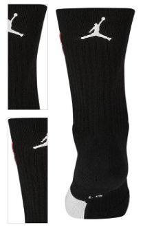 air jordan nba u crew socks - Unisex - Ponožky Nike - Čierne - SX7589-010 - Veľkosť: L 4