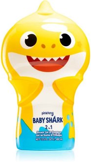 Air Val Baby Shark sprchový gél a šampón 2 v 1 pre deti 400 ml