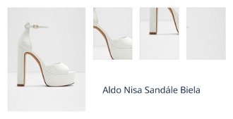Aldo Nisa Sandále Biela 1