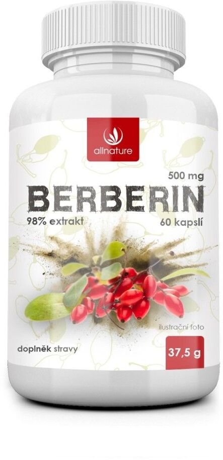 Allnature BERBERÍN extrakt 98% 500 mg