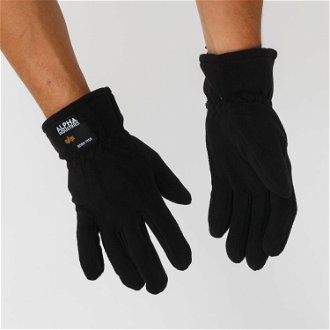 Alpha Industries Label Fleece Gloves S/M