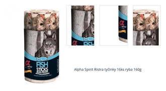 Alpha Spirit Ristra tyčinky 16ks ryba 160g 1