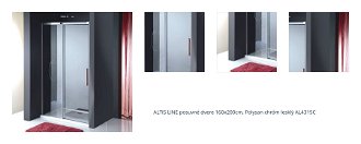 Posuvné dvere Polysan ALTIS LINE 160x200 cm chróm lesklý AL4315C 1