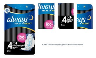ALWAYS Maxi Secure Night Hygienické vložky s krídelkami 6 ks 1