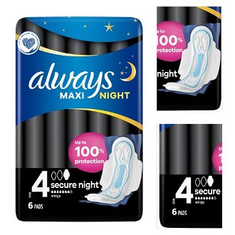 ALWAYS Maxi Secure Night Hygienické vložky s krídelkami 6 ks 3