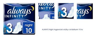 ALWAYS Night Hygienické vložky s krídelkami 10 ks 1