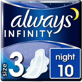 ALWAYS Night Hygienické vložky s krídelkami 10 ks 2