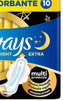 ALWAYS Ultra Extra Night Hygienické vložky s krídelkami 10 ks 9