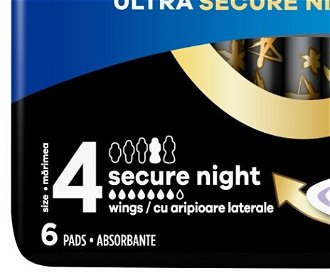ALWAYS Ultra Hygienické Vložky Secure Night s krídelkami veľkosť 4 - 6 kusov 8