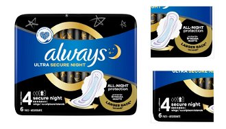 ALWAYS Ultra Hygienické Vložky Secure Night s krídelkami veľkosť 4 - 6 kusov 3