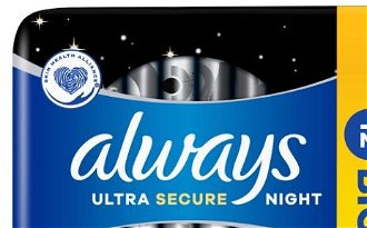 ALWAYS Ultra Secure Night Hygienické vložky s krídelkami 12 ks 6