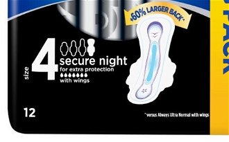 ALWAYS Ultra Secure Night Hygienické vložky s krídelkami 12 ks 8