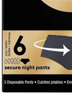 ALWAYS ZZZ Nočné jednorazové menštruačné nohavičky 3 ks 8