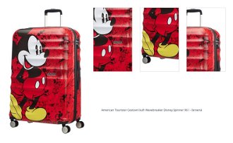 American Tourister Cestovní kufr Wavebreaker Disney Spinner 96 l - červená 1