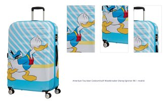 American Tourister Cestovní kufr Wavebreaker Disney Spinner 96 l - modrá 1