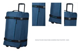 American Tourister Cestovní taška na kolečkách Urban Track M 84 l - modrá 1