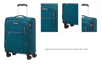 American Tourister Kabinový cestovní kufr Crosstrack 40 l - modrá 1